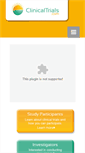 Mobile Screenshot of clinicaltrials.com